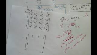 DFT  Matrix Method  Discrete Fourier Transform  Digital signal processing [upl. by Rob]