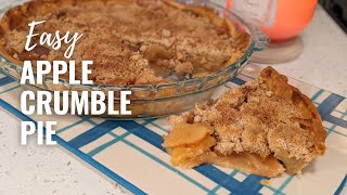 Easy Apple Crumble Pie Recipe [upl. by Haslam]