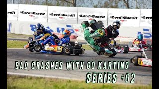 Bad crashes with go karting  series 02 [upl. by Arolf]