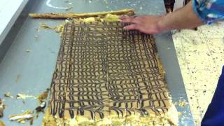 Mille feuille How to cut it  cake Napoleon [upl. by Aiderfla]