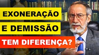 Qual a diferença entre exoneração e demissão [upl. by Elocal673]