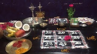 Lakshmi Kubera pooja  Kubera Kolam  Enna Petha Thayar [upl. by Bellis]