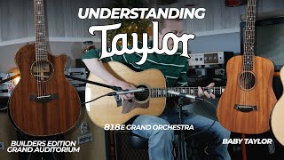 Understanding Taylor Acoustic Guitars  Buyers Guide [upl. by Aicenev]