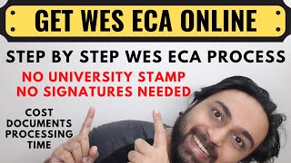 How to Send ECA Documents to WES For Canada PR Online  How to Apply For WES ECA Online [upl. by Anirac]