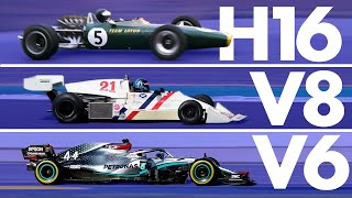 The Incredible Evolution of Formula 1 Engines  Track Evolution [upl. by Tolman]