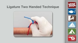 Surgical Ligature Two Handed Technique [upl. by Lavine324]