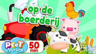 Boerderijdieren Dierengeluiden • Leukste Pretlettertjes Filmpjes op de boerderij [upl. by Coy]