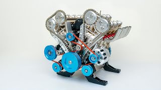 How to Build V8 Car Engine  Full Metal 8 Cylinder [upl. by Descombes]