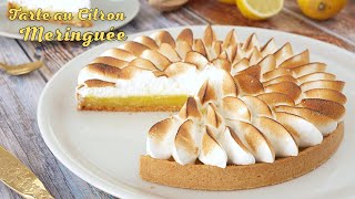 TARTE au CITRON MERINGUÉE  Recette Facile MERINGUE ITALIENNE [upl. by Bivins6]