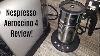 Nespresso Aeroccino 4 Milk Frother Review  Worth upgrading from the Aeroccino 3 [upl. by Rasec]