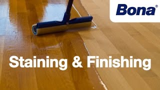 Bona® Sand amp Finish Training  Chapter 4 Staining amp Finishing [upl. by Ettegroeg311]