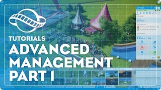 Planet Coaster Tutorial  Advanced Management Part 1 [upl. by Mannuela]