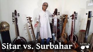 Comparison Sitar vs Surbahar [upl. by Martsen]