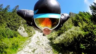 GoPro 2500m Chamonix Wingsuit Flight [upl. by Beata949]