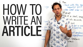 How to write an article [upl. by Dimitry]