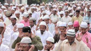 Eid namaz at the friday mosque  Jama Masjid Delhi [upl. by Clarance48]