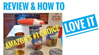 Kitchen Mama Battery Can Opener REVIEW amp How To Use Great for Seniors [upl. by Shenan]