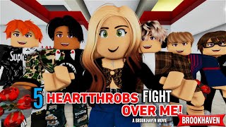 5 HEARTTHROBS FIGHT OVER ME Roblox Brookhaven 🏡RP  CoxoSparkle2 [upl. by Shutz]