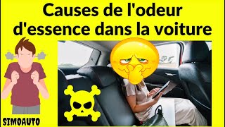 Les raisons de lodeur dessence dans la voiture [upl. by Annav734]