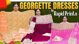 Georgette Dresses Materials  By Sunitha Reddy Sarees Hyderabad  Ph 8886386565  SR1436 [upl. by Hacker]