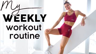 My CURRENT Training Routine Full WEEK of Workouts [upl. by Ahscrop]