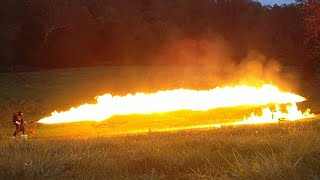 KTP Flammenwerfer 18 FmW 18 Flamethrower Target Practice [upl. by Siddon]