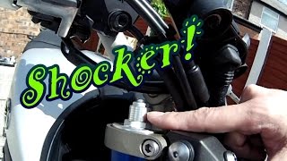 How to setup the Yamaha MT09  FZ09 front suspension [upl. by Ynnavoig]