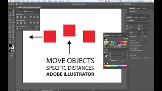 How to Move Object or Shape a Specific Distance in Adobe Illustrator [upl. by Skippy512]