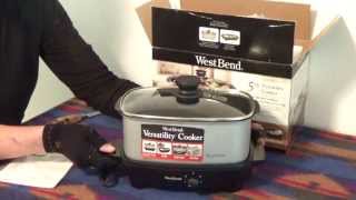 West Bend Versatility 5 Quart Oblong Slow Cooker [upl. by Navek]