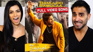 RAMULOO RAMULAA  Ala Vaikunthapurramuloo  Allu Arjun  Full Video Song REACTION [upl. by Cuda723]