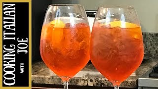 Aperol Spritz Italian Cocktail  Cooking Italian with Joe [upl. by Sunda390]