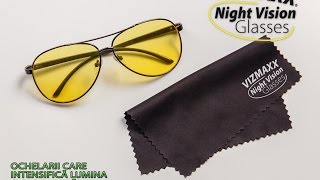 Vizmaxx Night Vision  Ochelarii care intensifica lumina si blocheaza stralucirea [upl. by Aikan]