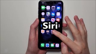 How to Call Siri  iPhone 11 [upl. by Atirres289]