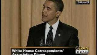 CSPAN President Obama at the 2009 White House Correspondents Dinner [upl. by Nah28]