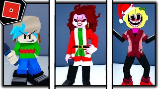 How to get CHRISTMAS 2021 BADGE in ANOTHER FRIDAY NIGHT FUNK GAME  Roblox [upl. by Ahcsatan]