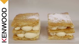 Mille Feuille Recipe  Demonstrated with Kenwood Chef [upl. by Neeuq]