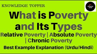 What is Poverty and its Types  Absolute Poverty and Relative Poverty  Chronic poverty [upl. by Alemak]