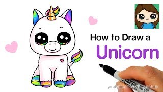 How to Draw a Unicorn easy [upl. by Otreblig]