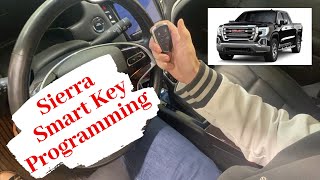 How To Program A GMC Sierra Smart Key Remote Fob 2019  2021 [upl. by Ewolram329]