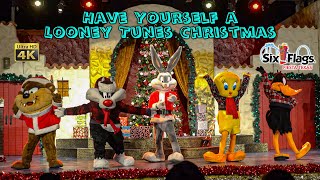 20201212 Have Yourself a Looney Tunes Christmas Complete Show 4K Six Flags Fiesta Texas [upl. by Annahsal]