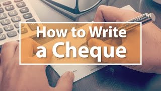 How to Write a Cheque [upl. by Llehsem]