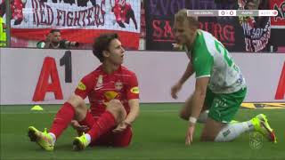 Brenden Aaronson vs Rapid Wien 1 Goal [upl. by Feeley872]