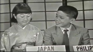 1956 High School Exchange Students in USA Debate on Prejudice 2 Philippines Japan UK Indonesia [upl. by Weywadt]