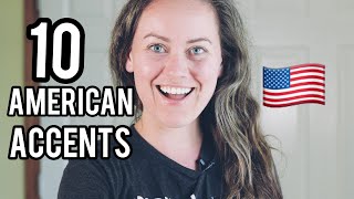 10 American Accents Imitation Examples [upl. by Buerger]