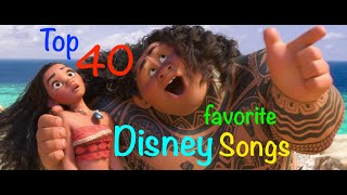 Top 40 Disney Songs [upl. by Sherilyn366]