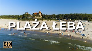 Plaża Łeba  Plaża w Łebie z drona  Lato  LECE W MIASTO™ 4k [upl. by Irahk]