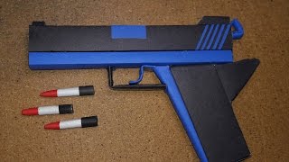 DIY How to Make a Paper Defense Gun That Shoot Paper BulletToy WeaponsBy DrOrigami [upl. by Shoshanna]