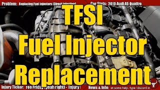 TFSI VW Audi Injector Replacement [upl. by Inilahs]