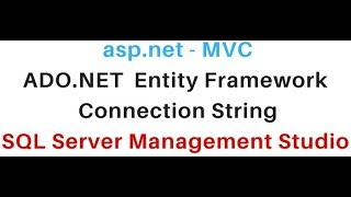 mvc entity framework Connection String in SQL Server Localdb [upl. by Eenitsed440]