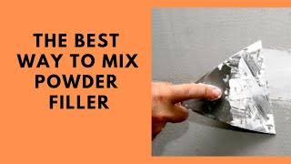 How to Mix and Use Powder Wall Filler TRADE TIP [upl. by Airahcaz97]